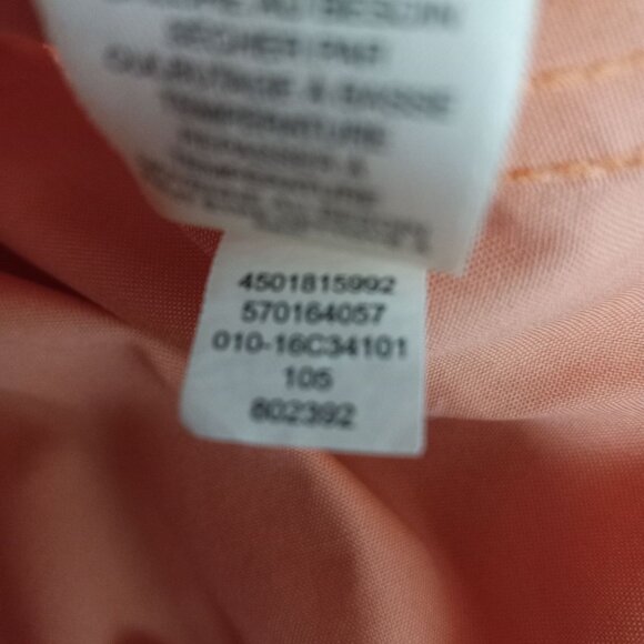 Chicos Size 2 Large Blouse Womens Orange No Iron Cotton - Picture 11 of 12